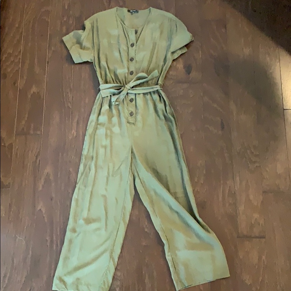 Madewell olive green jumpsuit- Size M